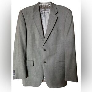 Joseph Abboud Wool Super 100s Sport Suit Coat 39R Brown‎ Pattern USA